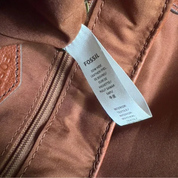 Fossil NWT Women’s Medium Brown Leather Convertible Fannie Mini Crossbody bag